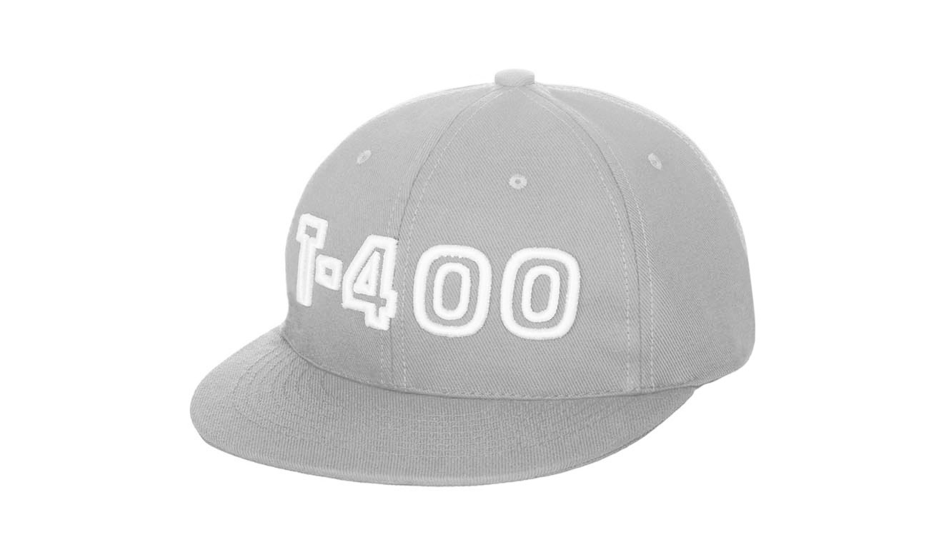 Hip-Hop Caps T-400 Silbergrau Vorne Rechts