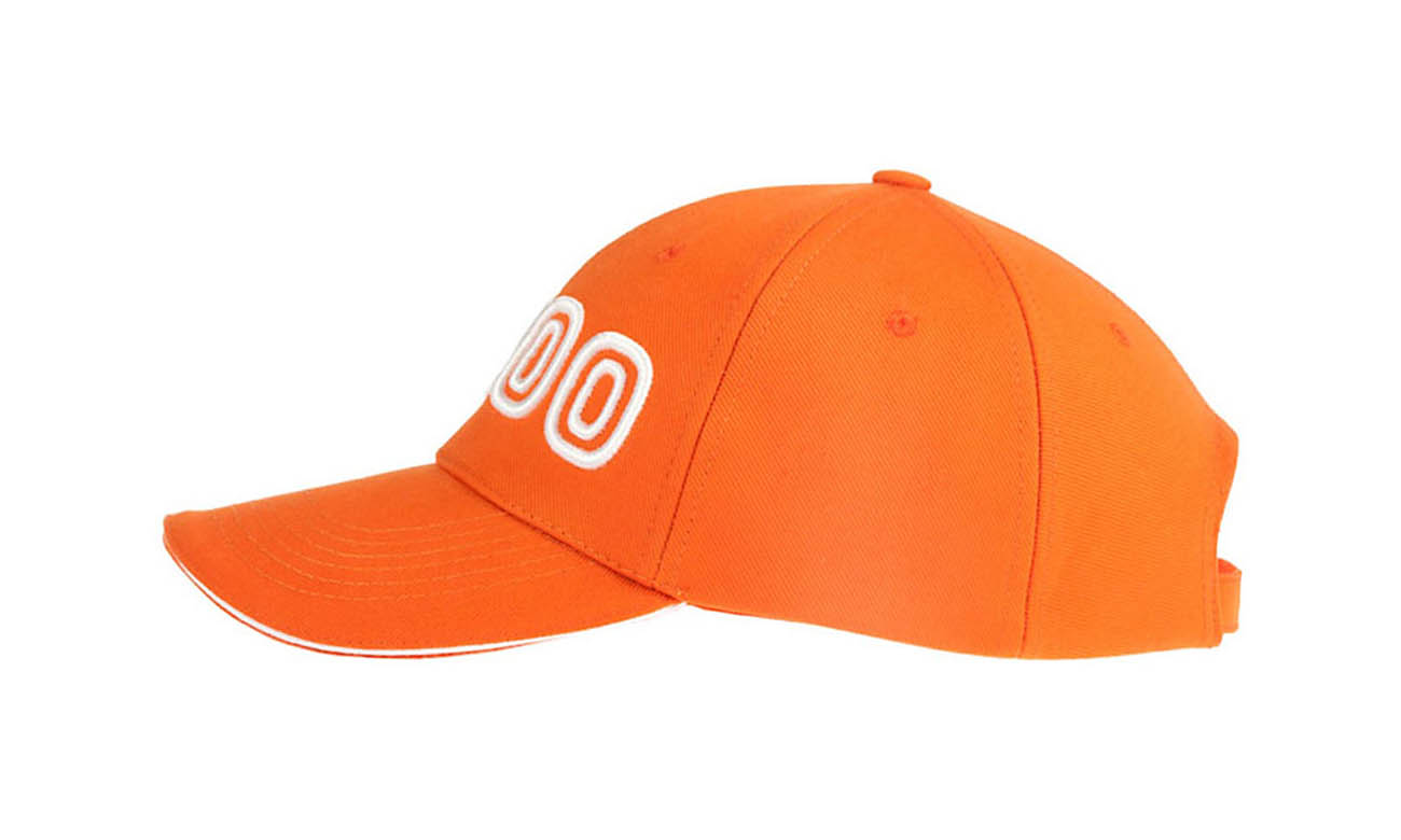 Baseballcaps T-200 Orange Seitlich Rechts