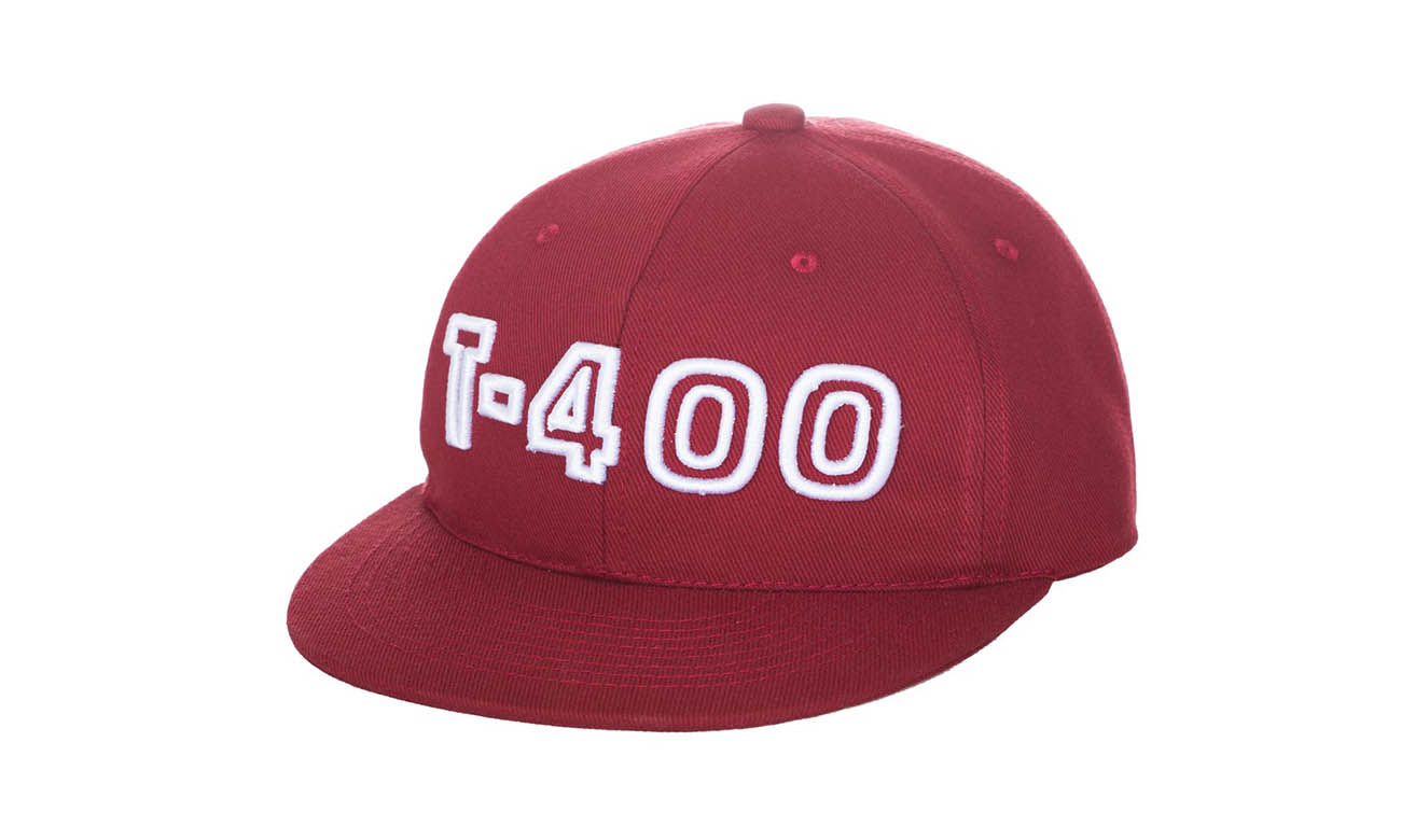 Hip-Hop Caps T-400 Bordeaux Vorne Rechts