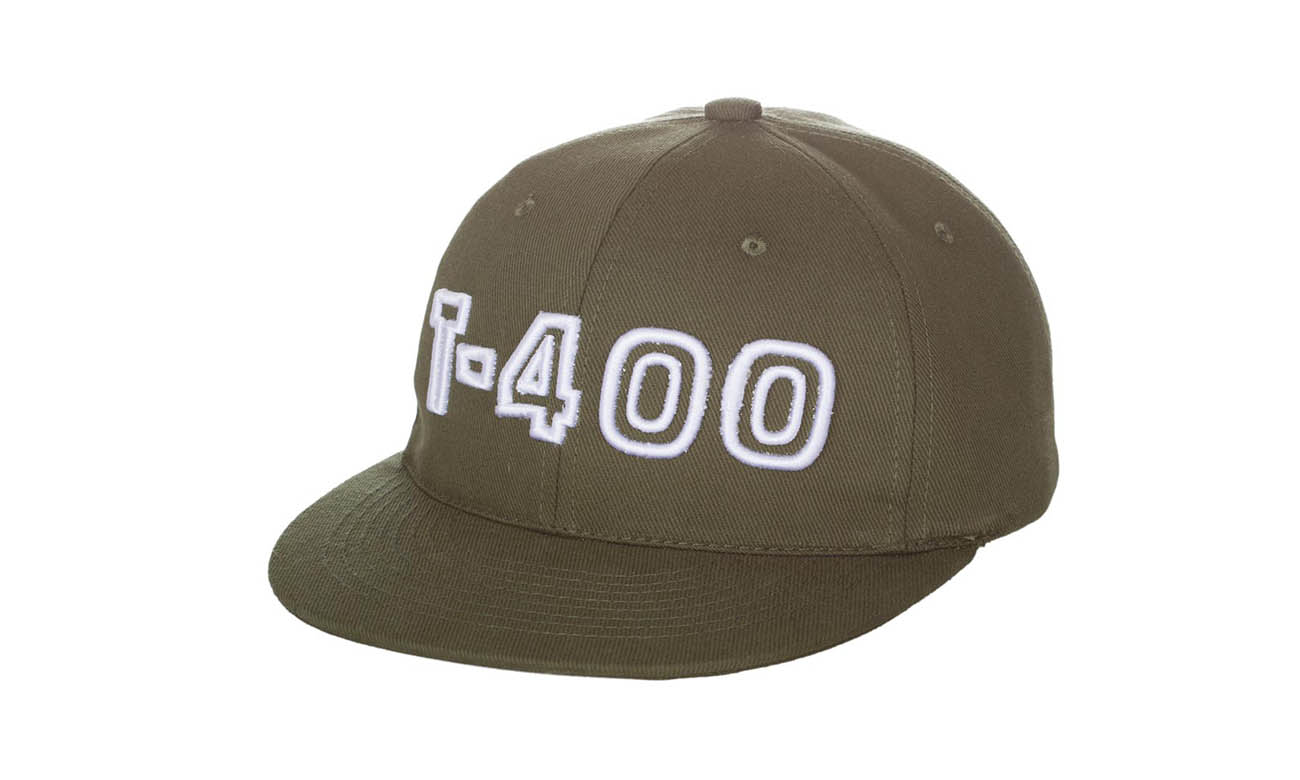 Hip-Hop Caps T-400 Olivgrün Vorne Rechts