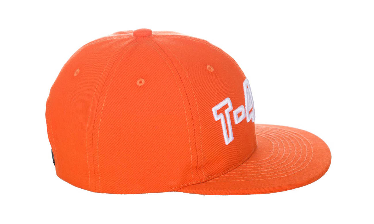 Hip-Hop Caps T-400 Orange Seitlich Links