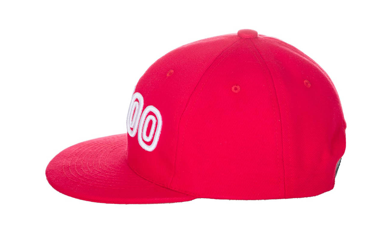 Hip-Hop Caps T-400 Rot Seitlich Rechts