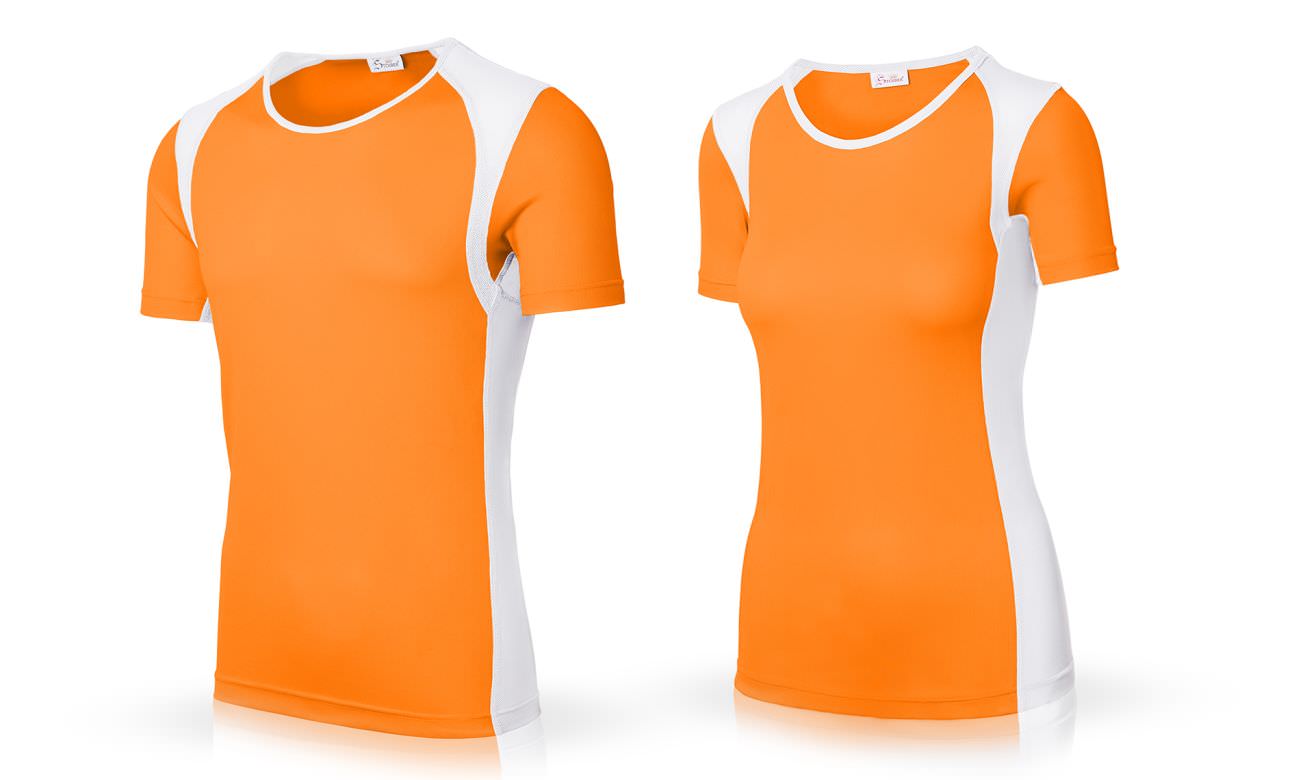 Sportshirts ST-140 Orange-Weiss